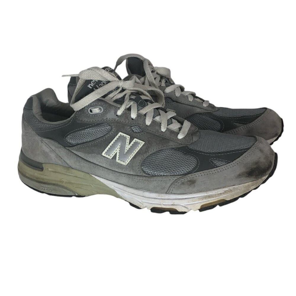 NEW BALANCE 993 Sneakers Men's Size 12 Gray Running Shoes Made In USA